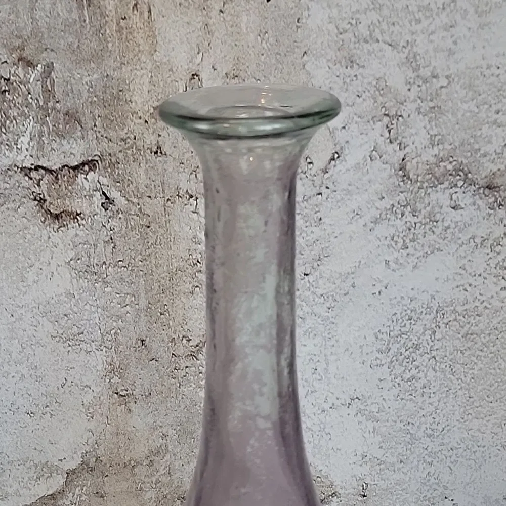 Amythest Art Glass Genie Bottle Made In Spain 16